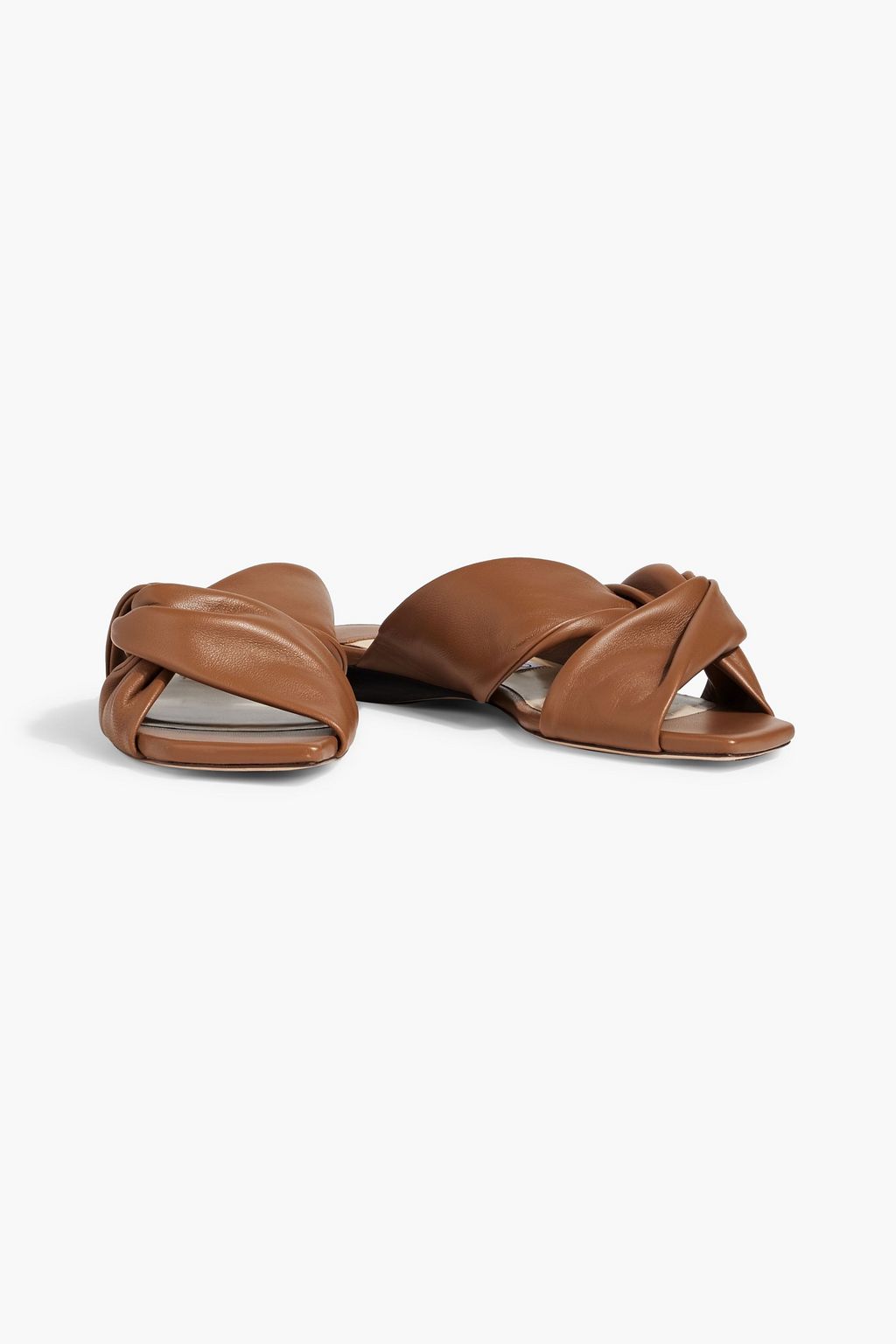JIMMY CHOO Knotted leather sandals