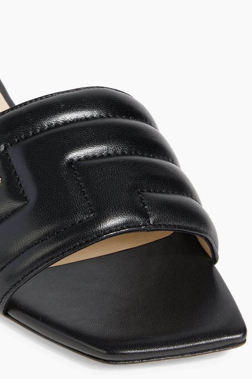 JIMMY CHOO Themis  Flat quilted leather slides