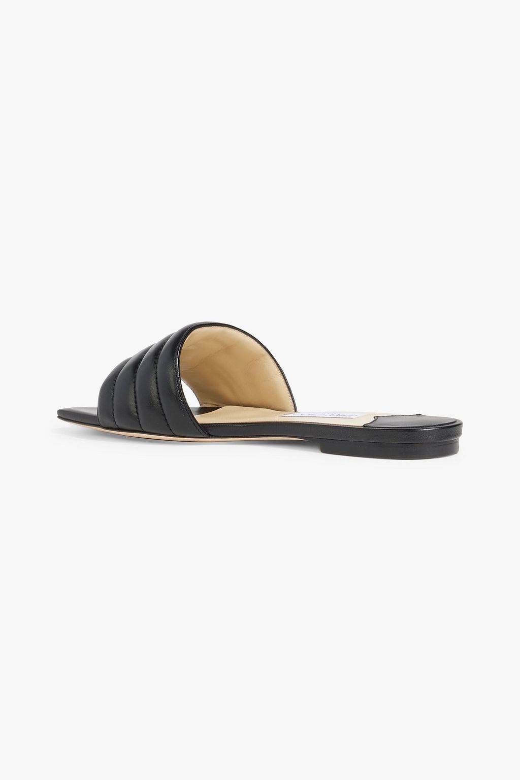 JIMMY CHOO Themis  Flat quilted leather slides
