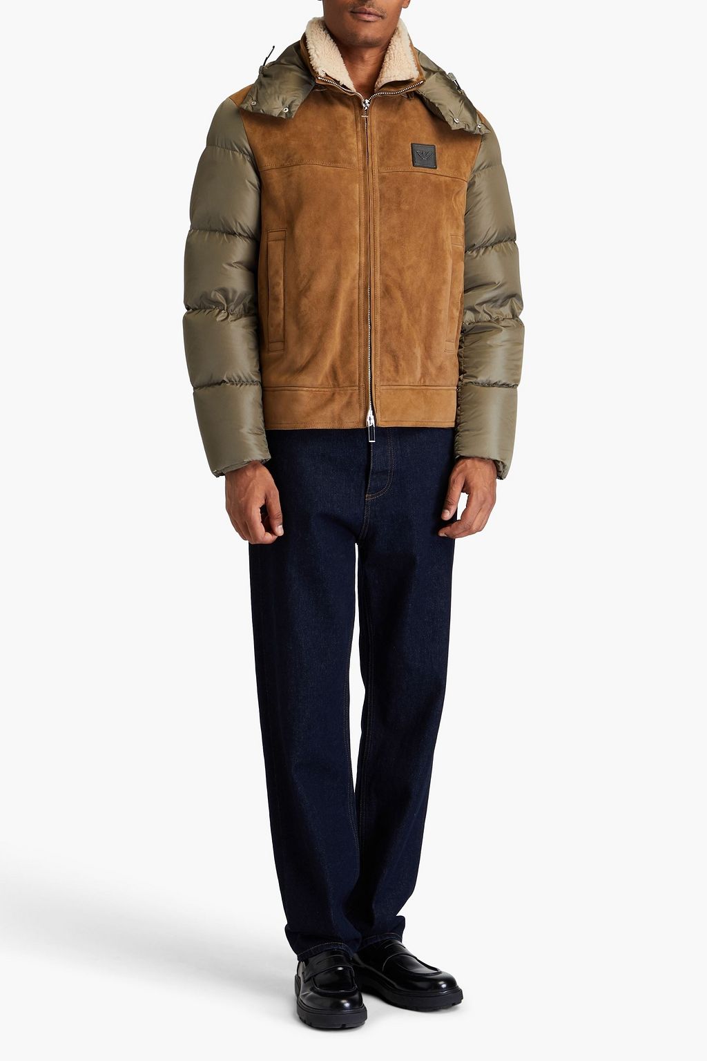 Emporio armani hooded down jacket deals