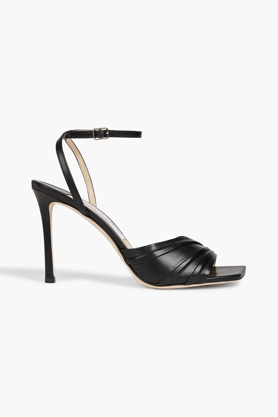 Basil 95 ruched leather sandals