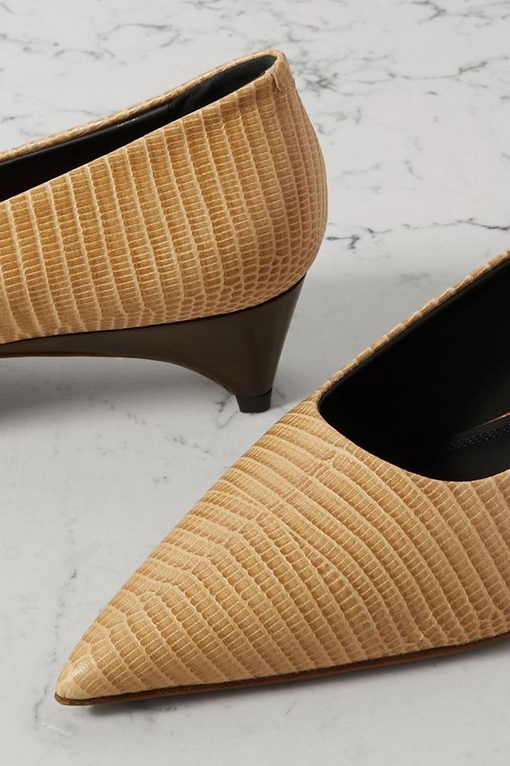 NEOUS Taika lizard-effect leather pumps