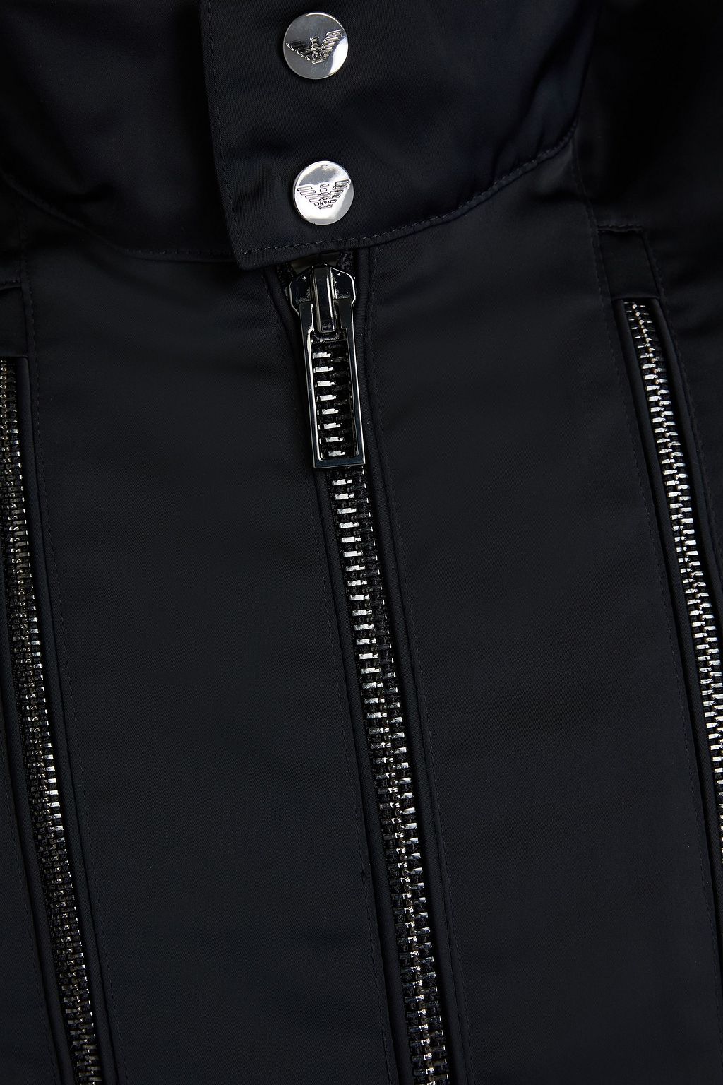 EMPORIO ARMANI Layered shell and satin jacket