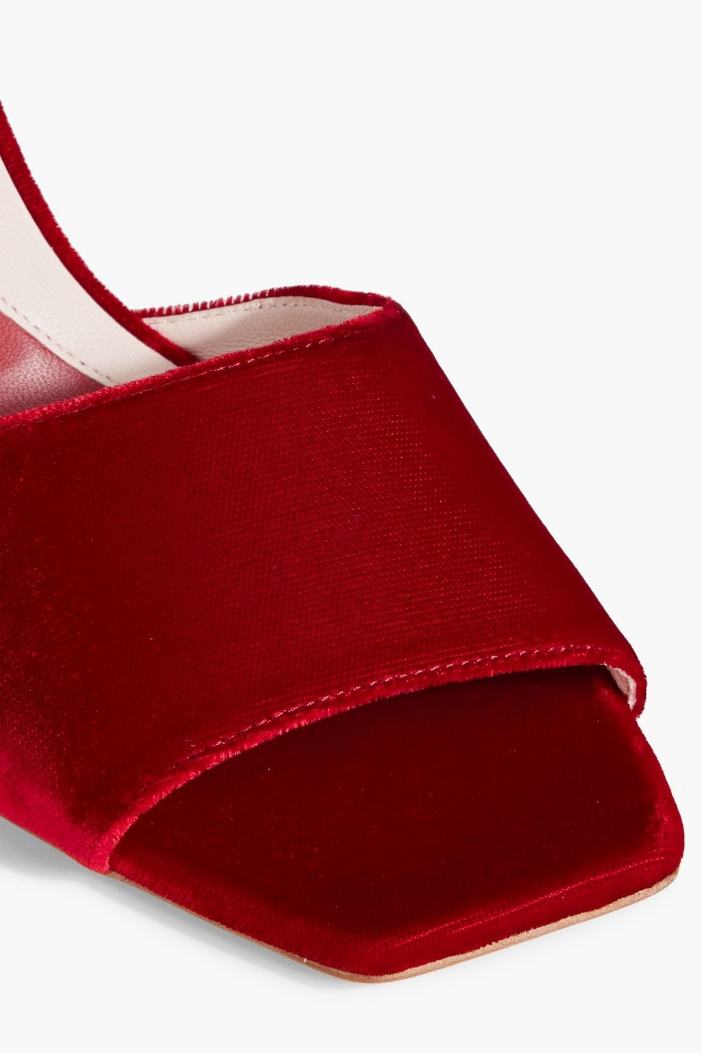ROGER VIVIER Mariene Strass velvet mules