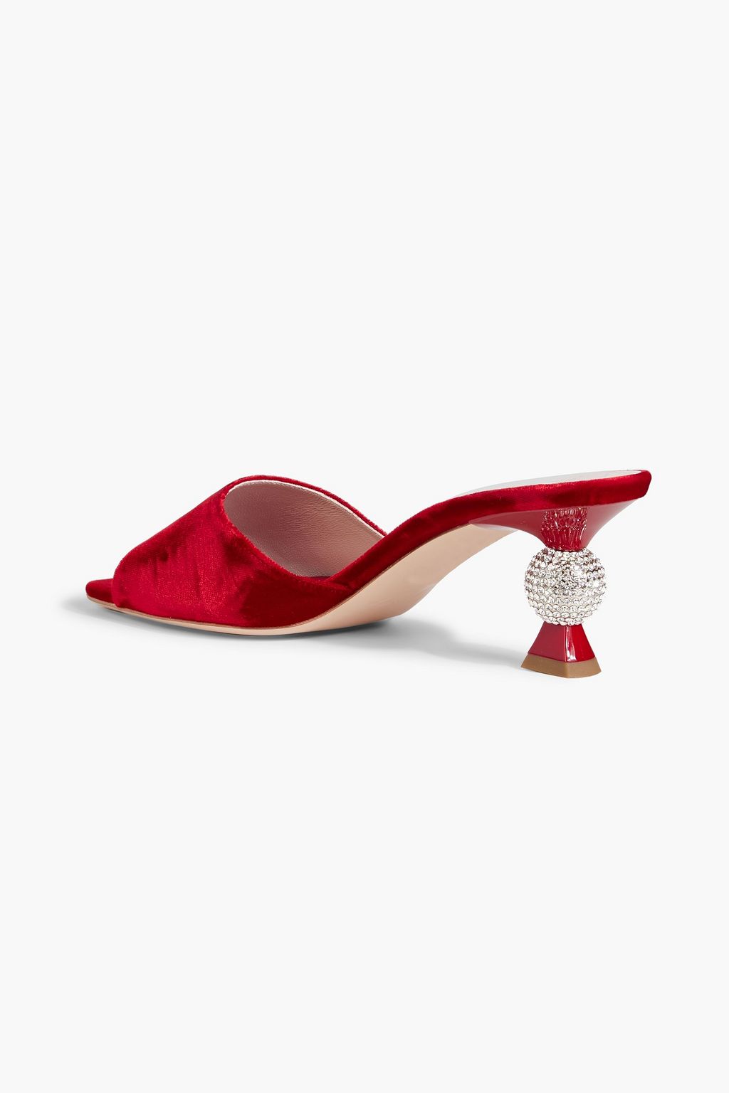 ROGER VIVIER Mariene Strass velvet mules