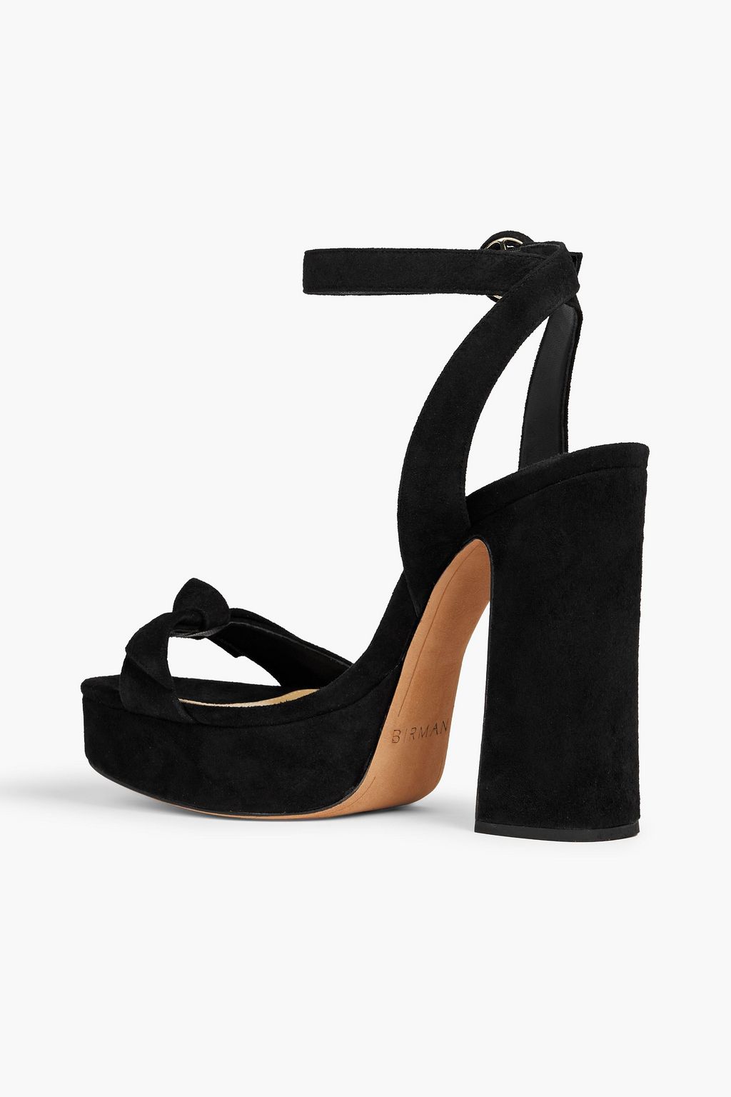 ALEXANDRE BIRMAN Clarita 120 bow-detailed suede platform sandals