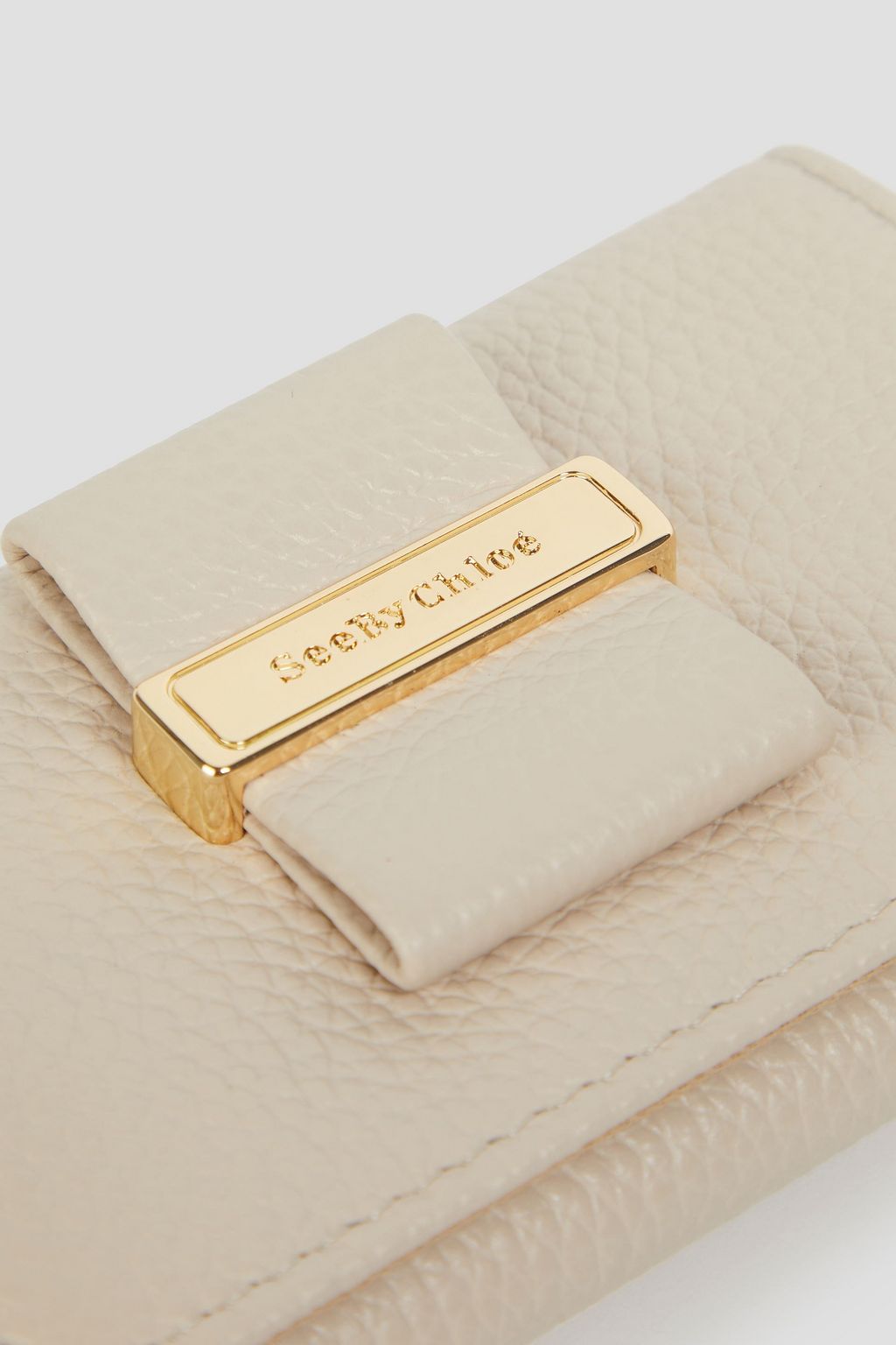 SEE BY CHLOÉ Textured-leather keychain