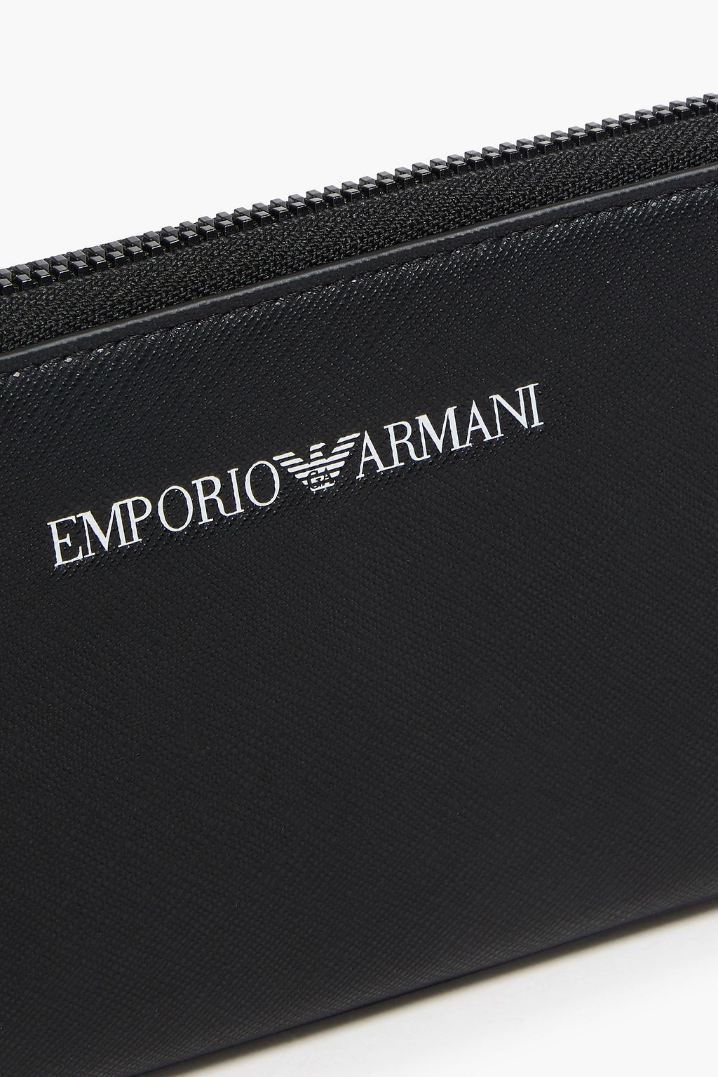 EMPORIO ARMANI Textured-leather wallet