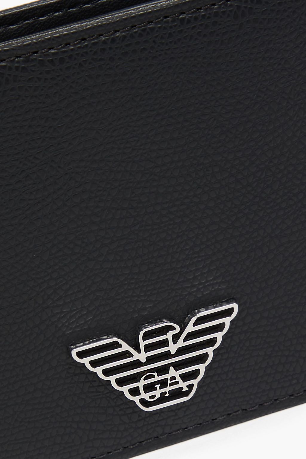 EMPORIO ARMANI Faux textured-leather wallet
