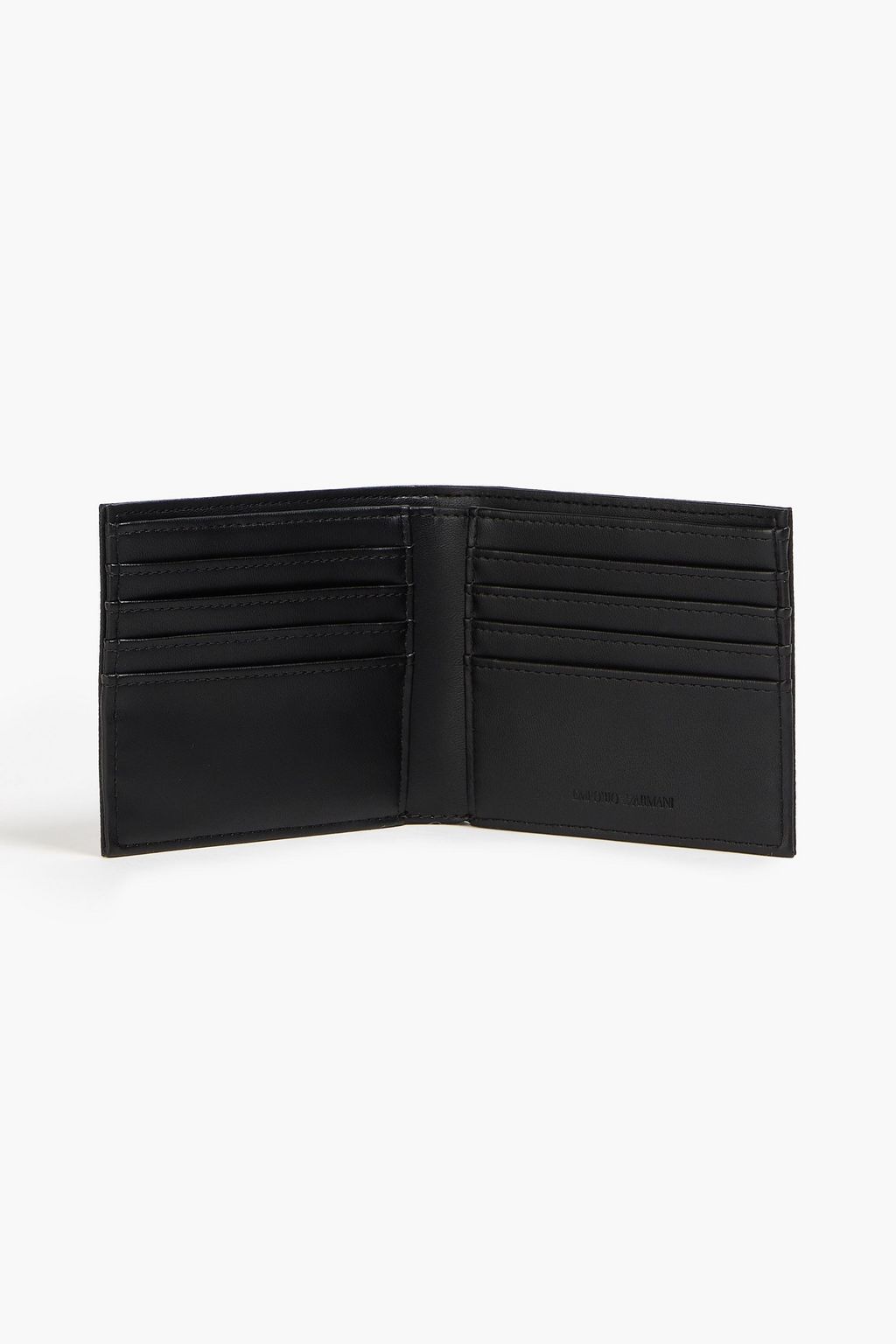 EMPORIO ARMANI Faux textured-leather wallet