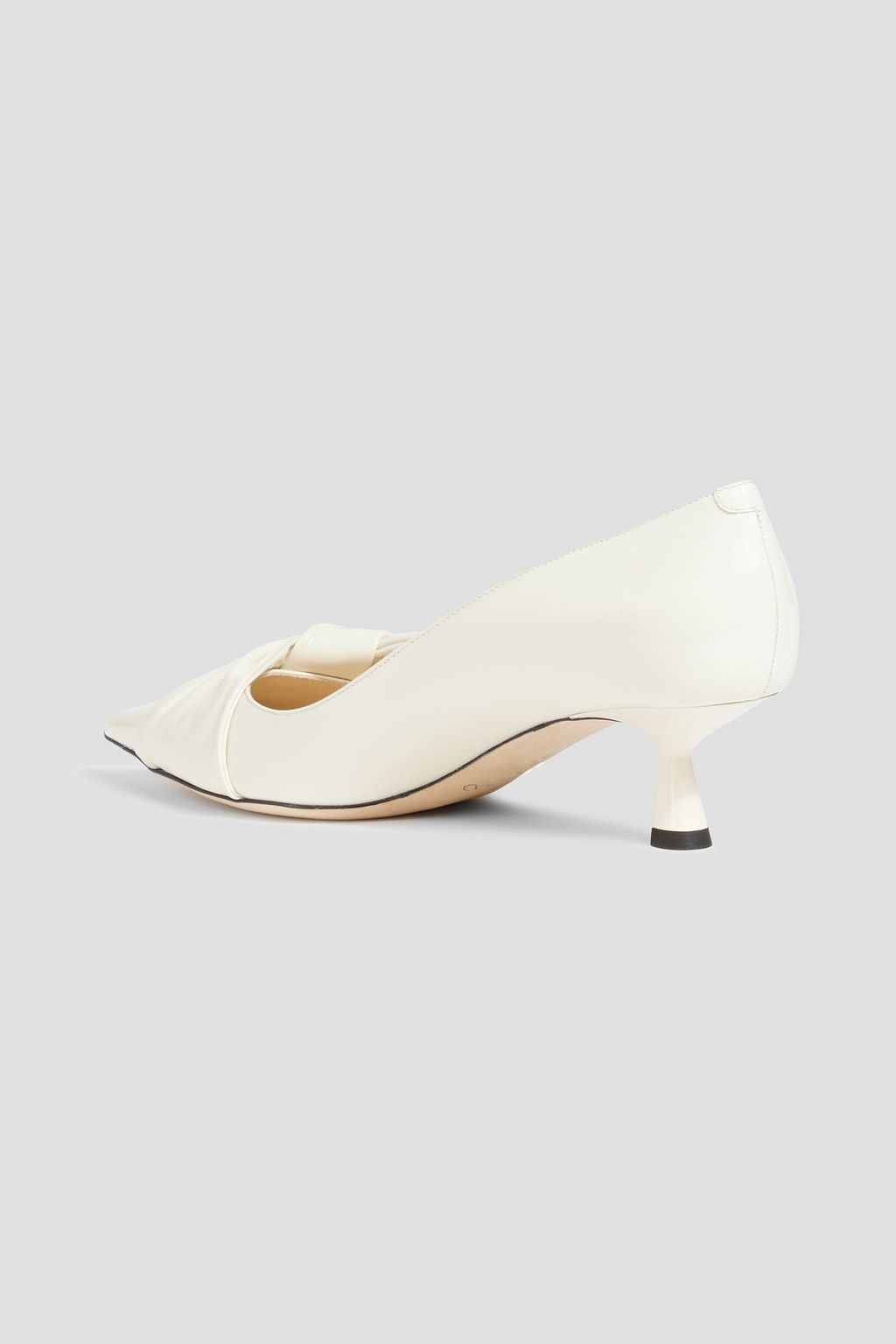 JIMMY CHOO Elinor 45 bow-detailed patent-leather pumps