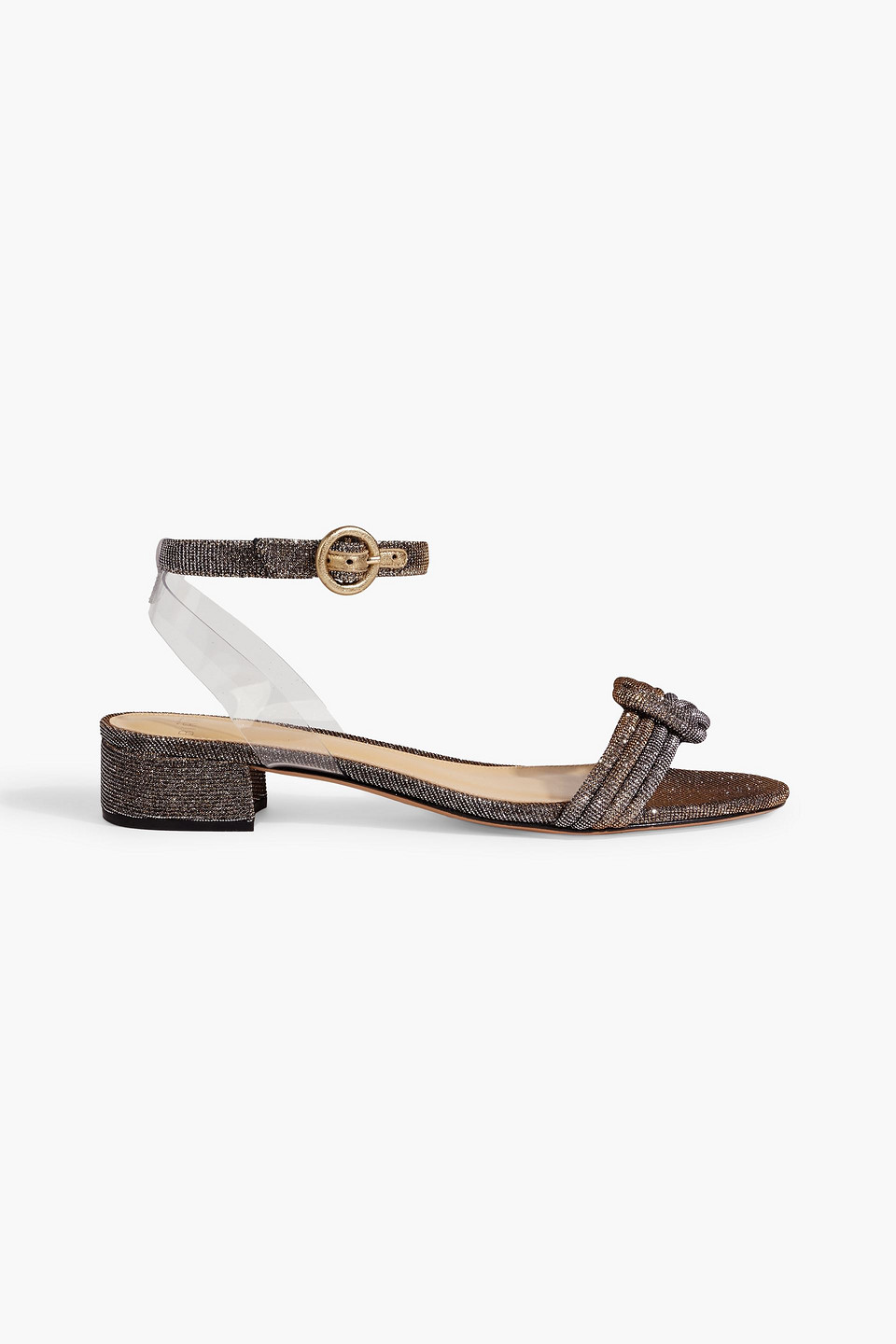 Alexandre Birman - Vicky knotted lamé sandals - Metallic - EU 36