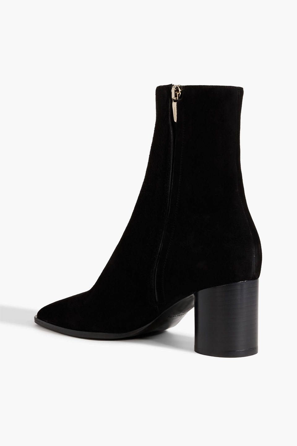 Ferragamo 60 Leather Ankle Boots In Black
