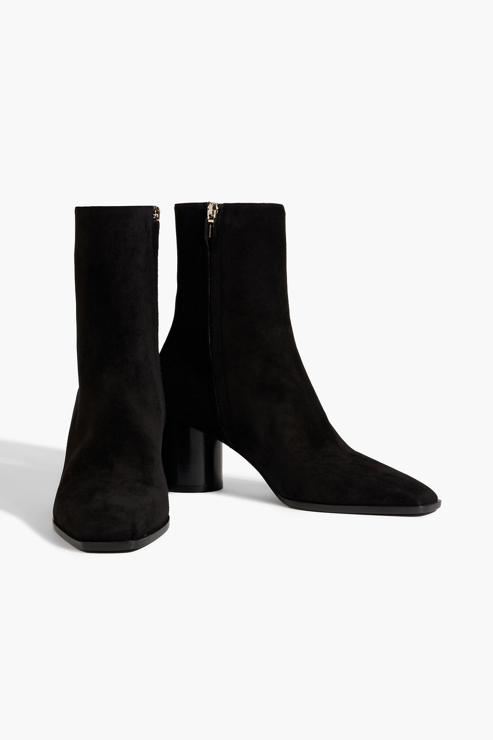 Ferragamo 60 Leather Ankle Boots In Black