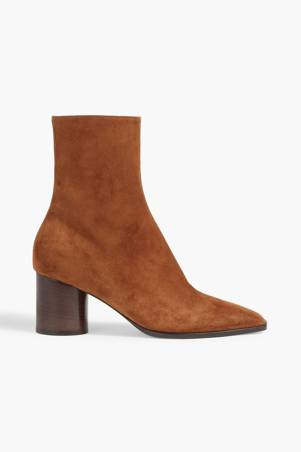 Ferragamo Pampero Suede Ankle Boots In Tan