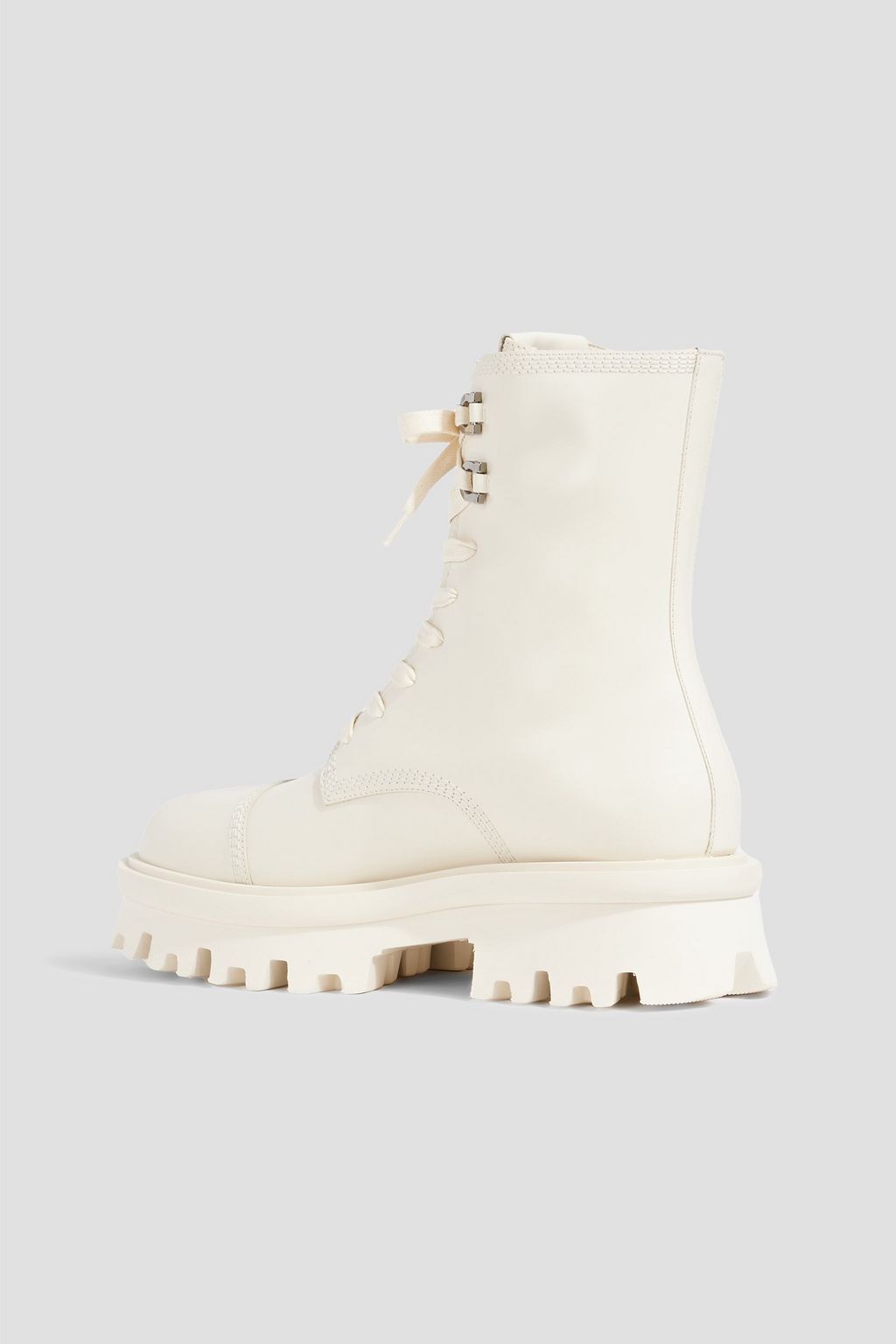 FERRAGAMO Kira leather combat boots