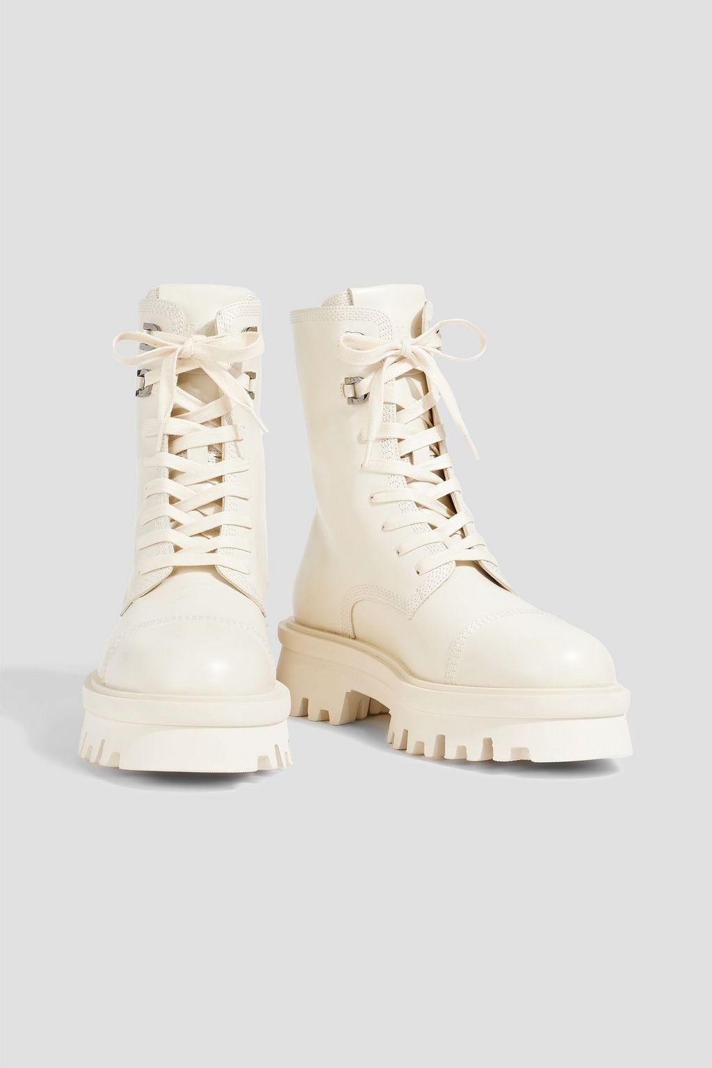 FERRAGAMO Kira leather combat boots