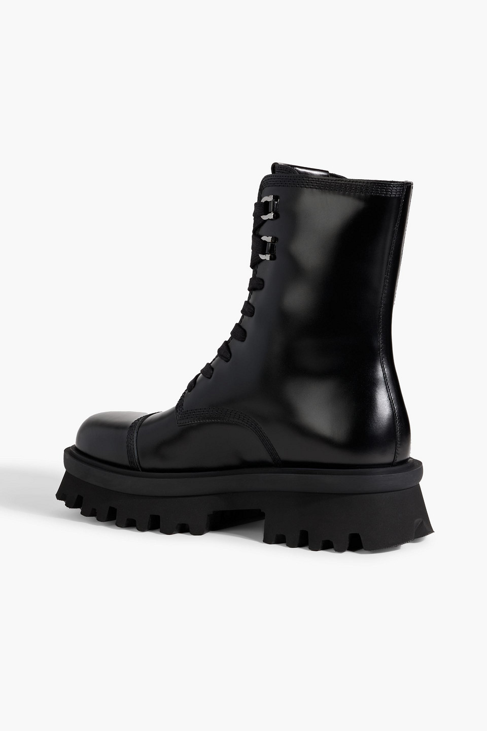Ferragamo Orlando Leather Boot In Black