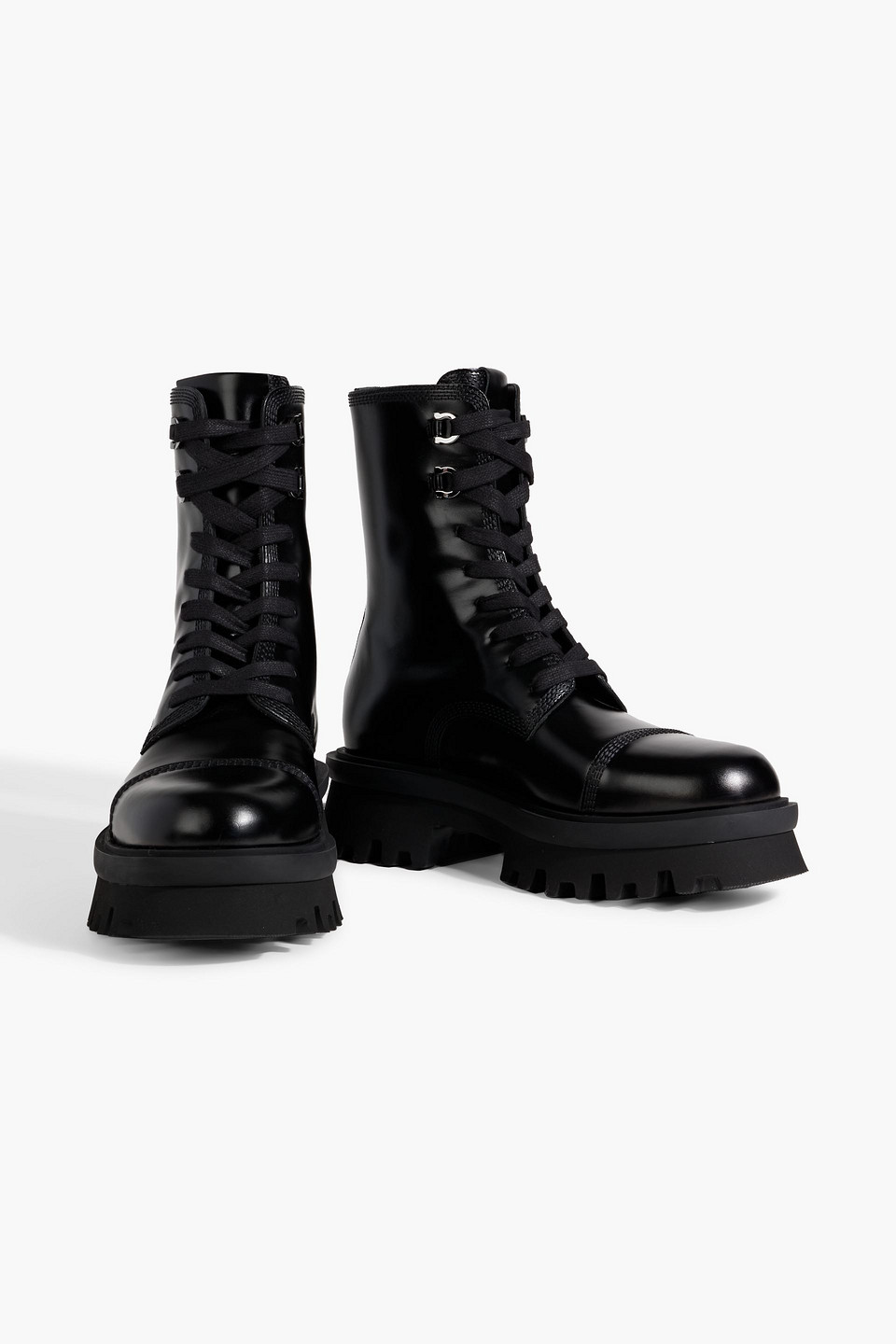 Ferragamo Orlando Leather Boot In Black