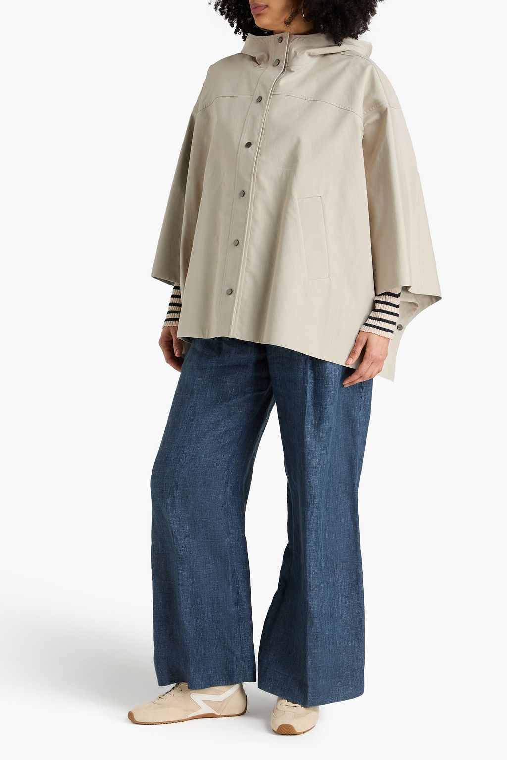 ARCH4 Jules fringed cashmere poncho | THE OUTNET