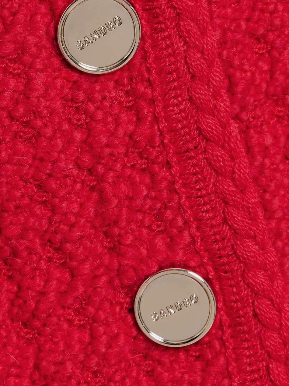 bouclé-knit mini skirt
