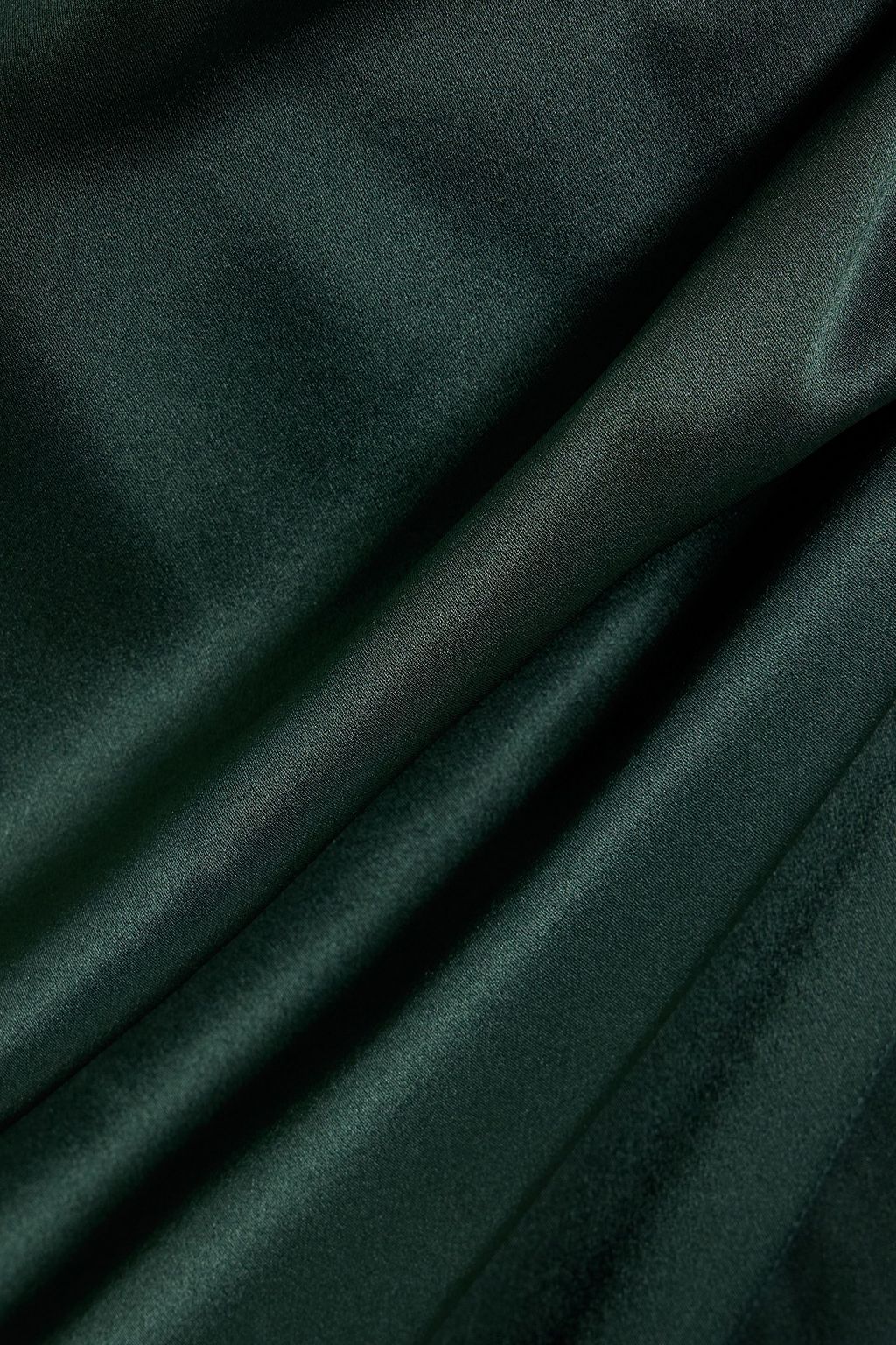 MICHELLE MASON One-shoulder draped silk-satin maxi dress