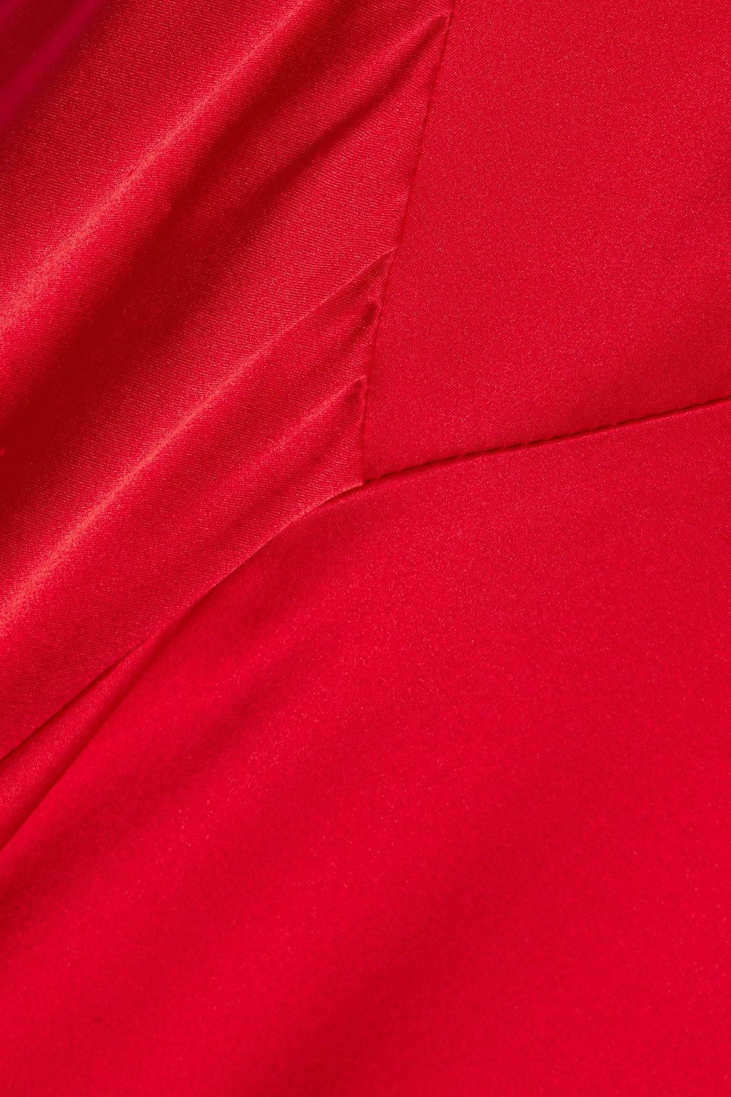 MICHELLE MASON Strap-detailed silk-satin maxi dress