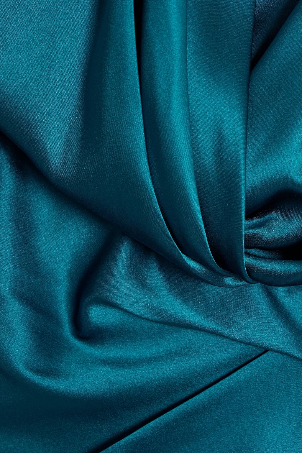 MICHELLE MASON Draped silk-satin mini dress