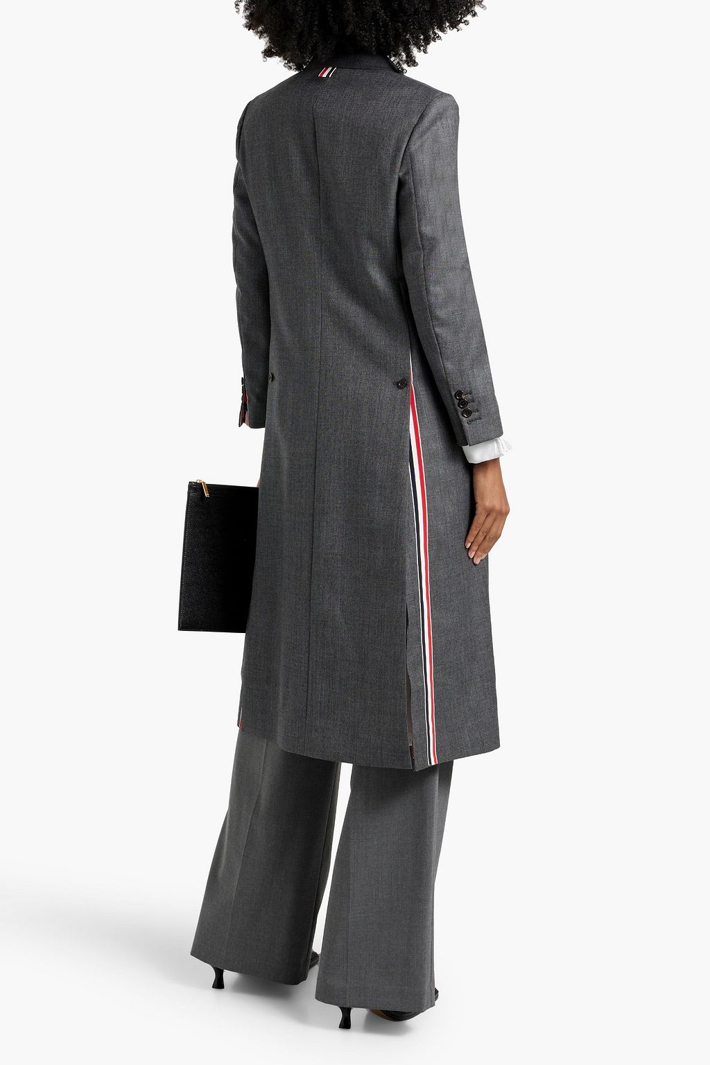 THOM BROWNE Wool graine de poudre coat