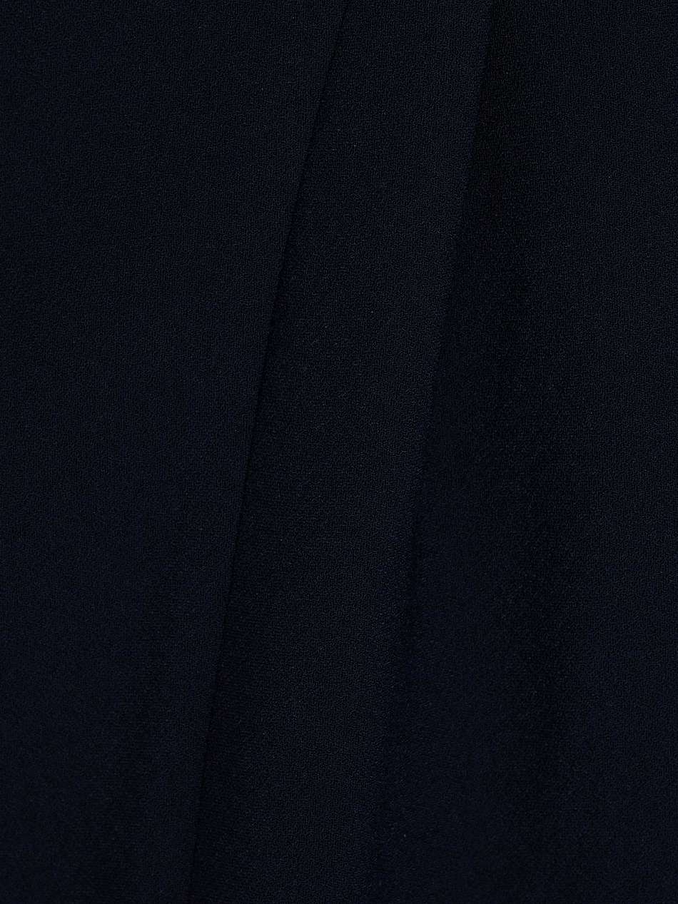 belted crepe gown