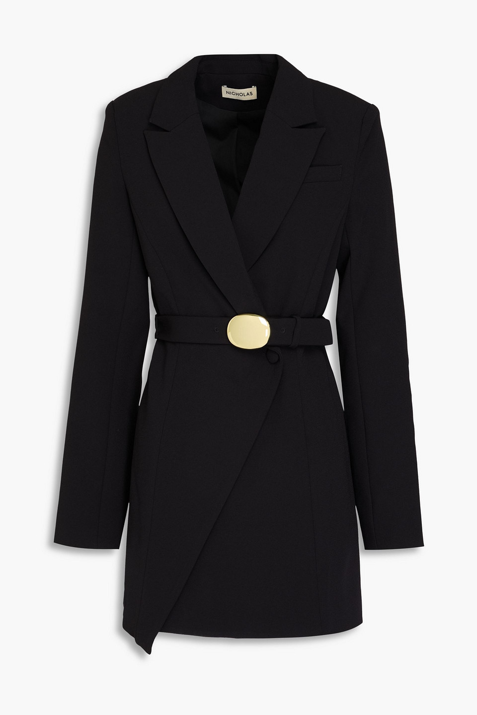 Nicholas Mackenzie Belted Blazer Dress In Black