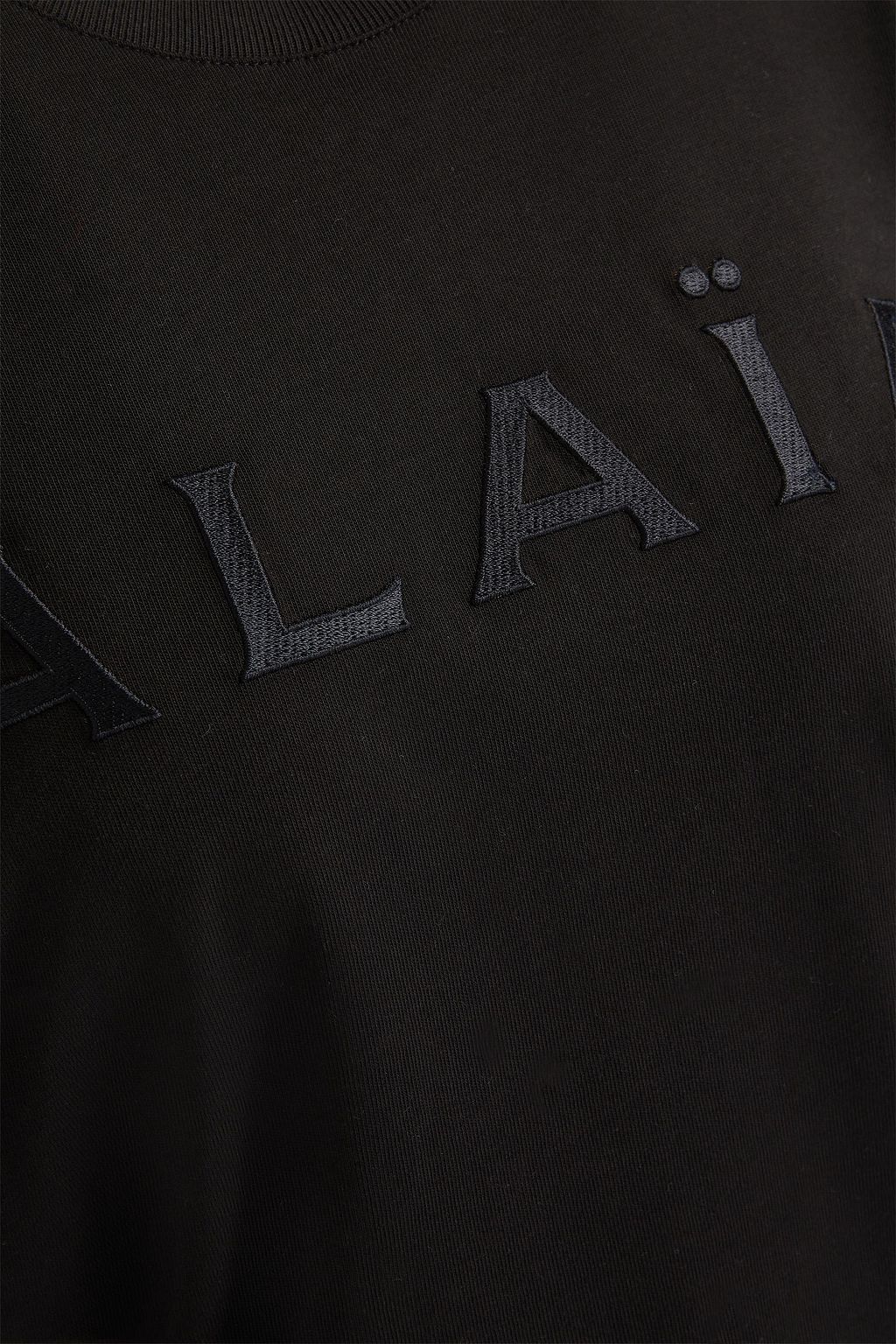 ALAÏA T-Shirt aus Baumwoll-Jersey mit Stickereien