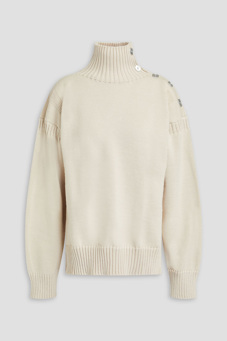 Jil Sander Wool Turtleneck Sweater In Ivory