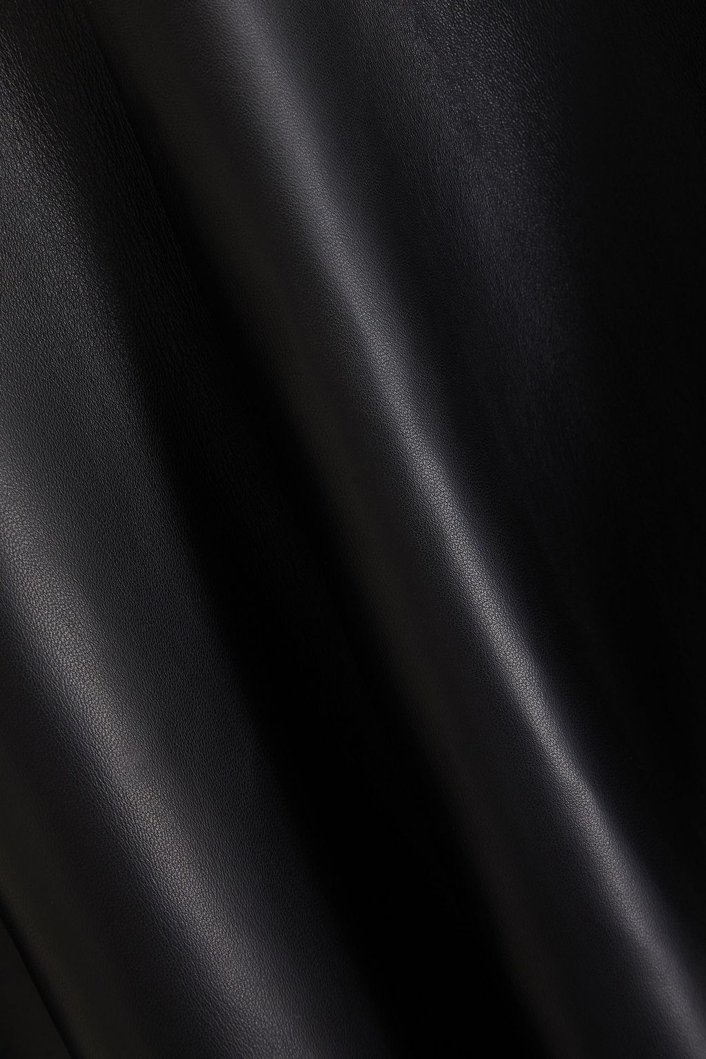 ALAÏA Fluted leather mini skirt