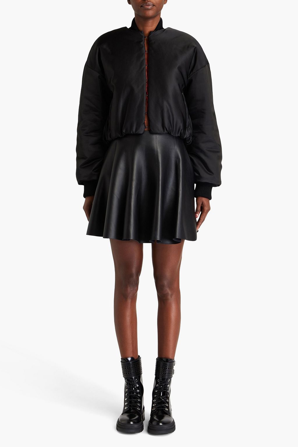 ALAÏA Bomberjacke aus glänzendem Twill