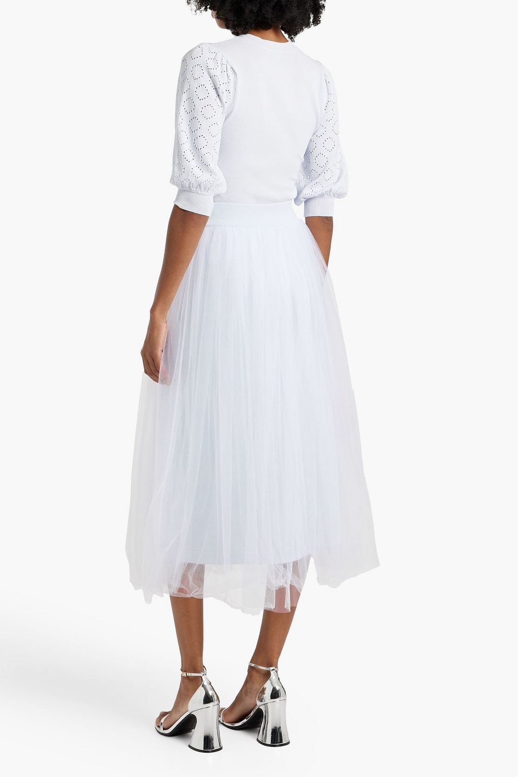 COTTON BY AUTUMN CASHMERE Tulle midi skirt