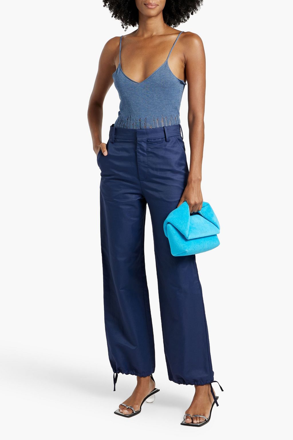 COTTON BY AUTUMN CASHMERE Burnout cotton camisole