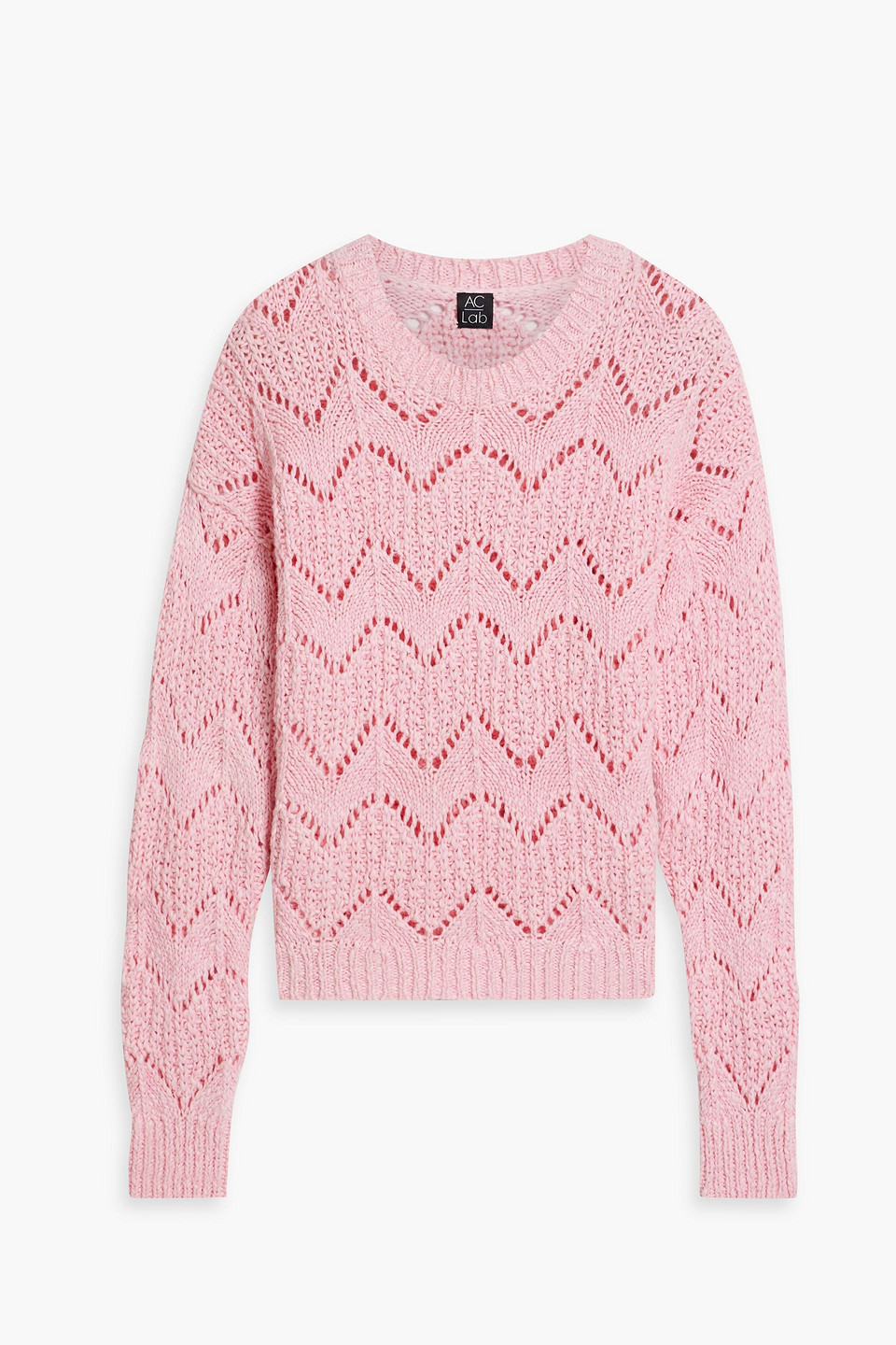 Open-knit cotton sweater