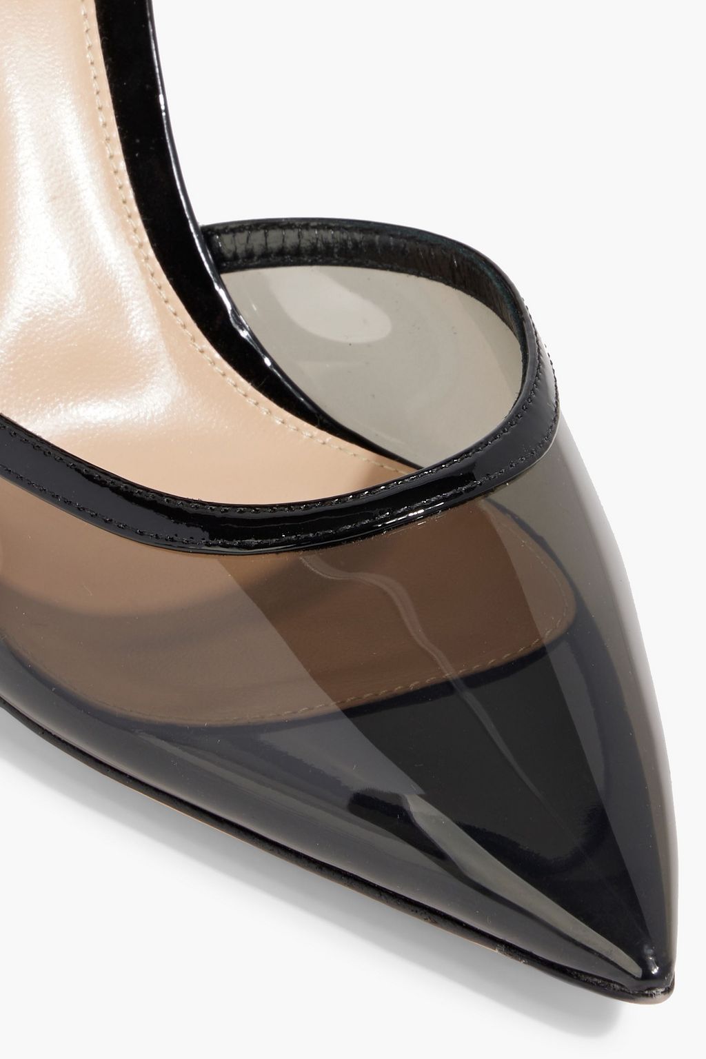 GIANVITO ROSSI Sabin TPU and patent-leather pumps