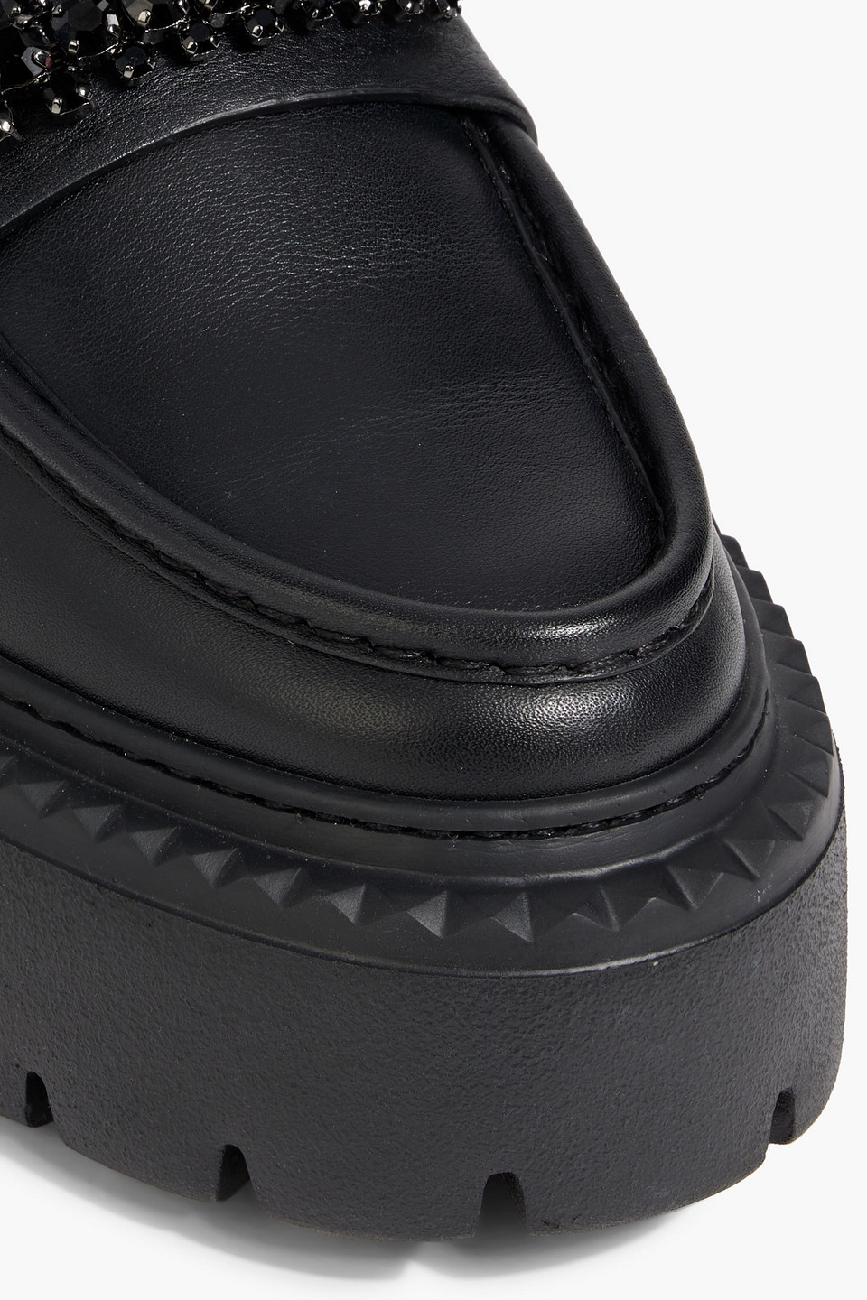 新品 JIMMY CHOO BRYER FLAT Jimmy Choo Bryer Flat Loafers In Black Leather | ModeSens