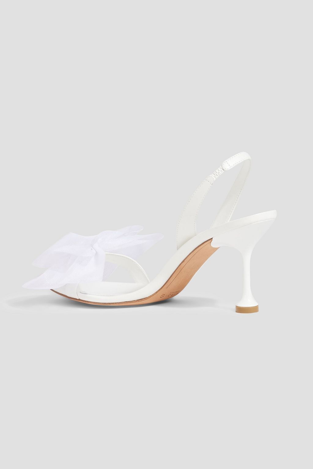 ALEXANDRE BIRMAN Isabelle 65 bow-detailed leather slingback sandals