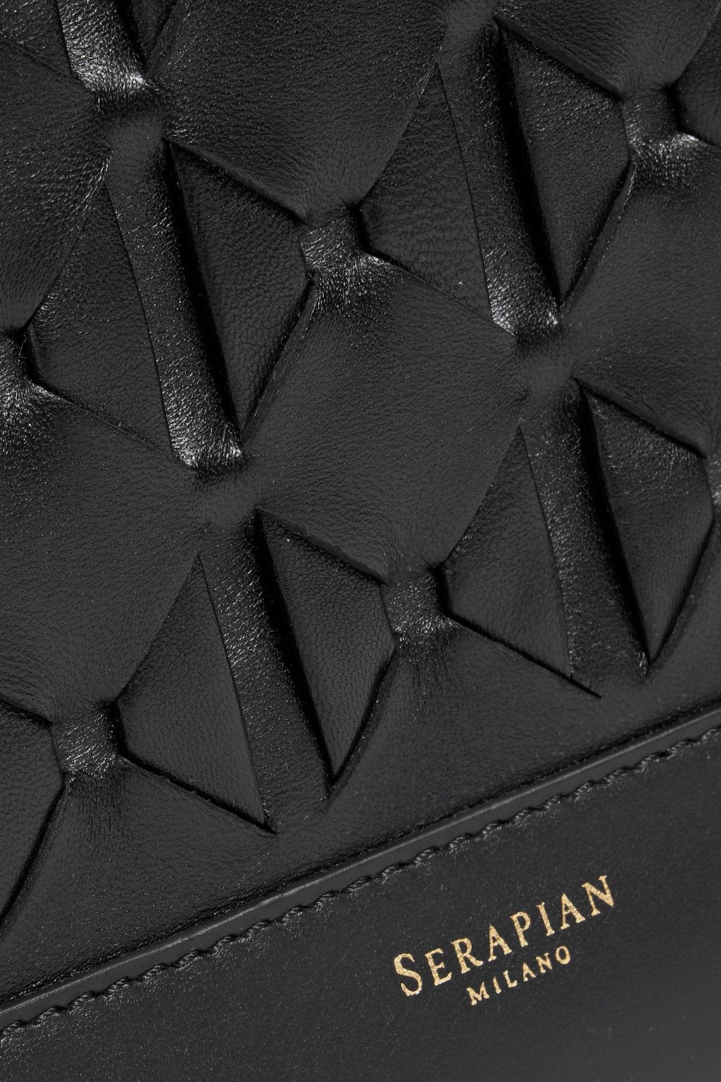 SERAPIAN 1928 mini woven leather tote