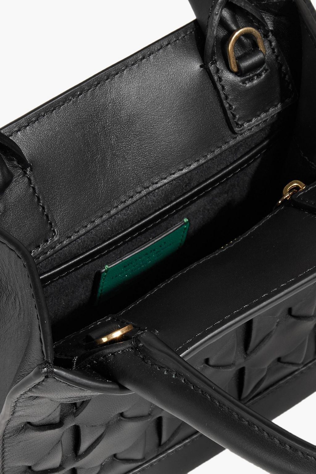 SERAPIAN 1928 mini woven leather tote