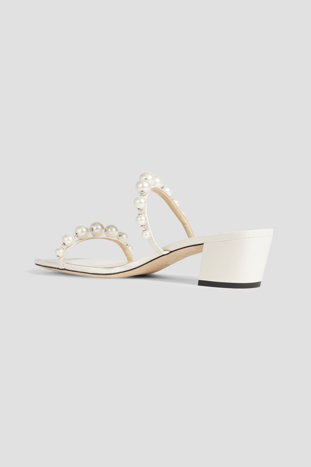 JIMMY CHOO Amara 45 embellished leather mules