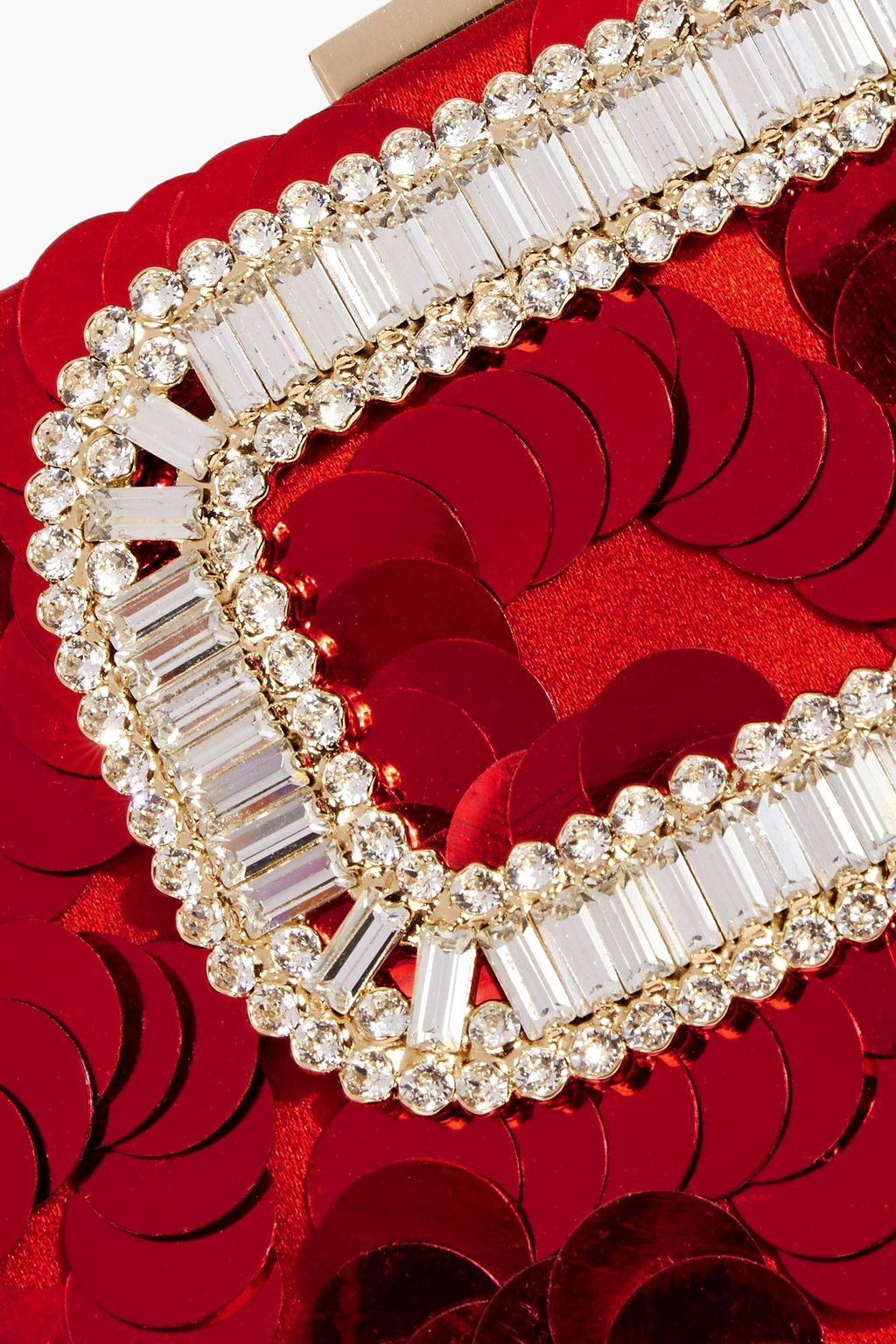 ROGER VIVIER Embellished satin clutch