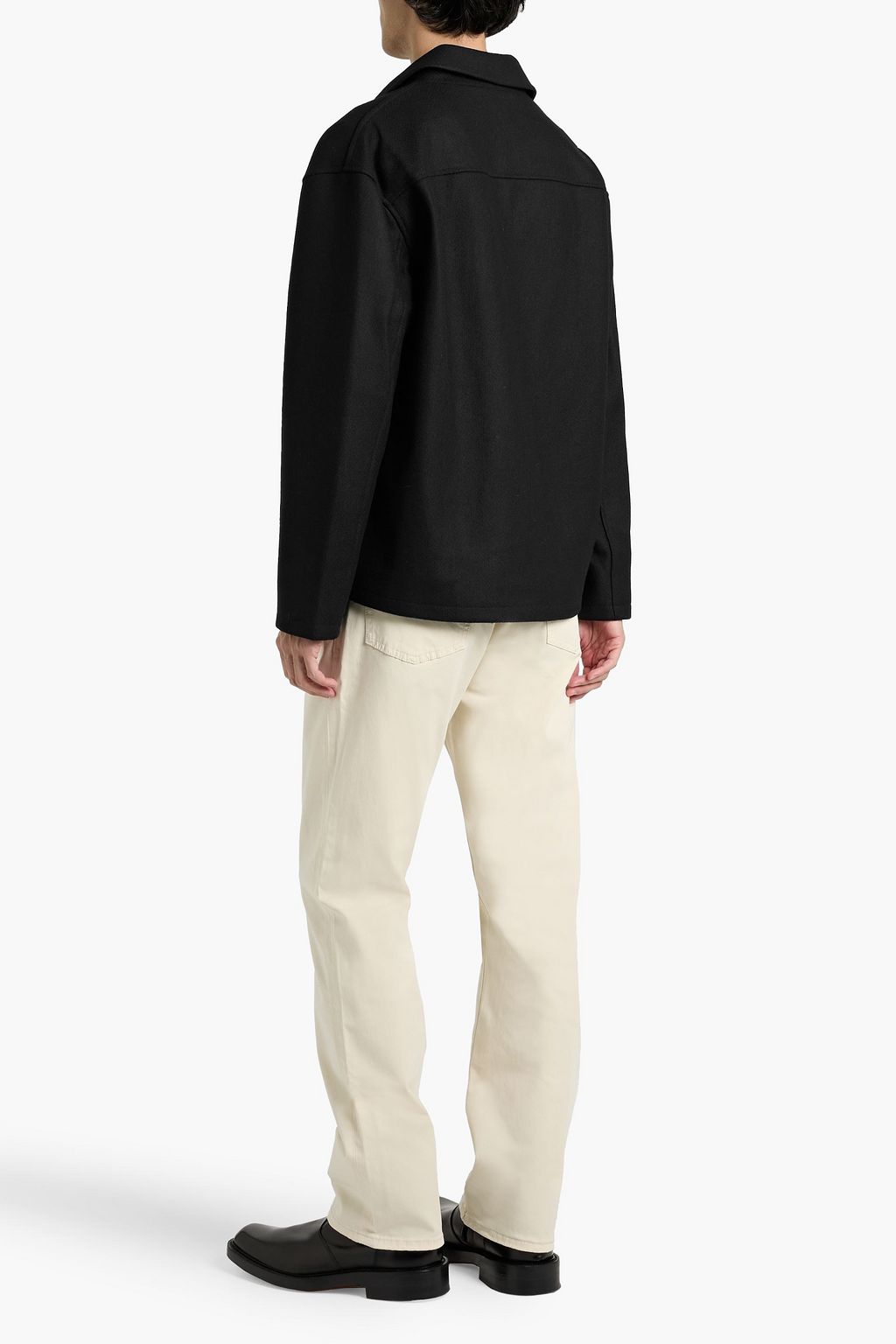 FRAME Wool-felt overshirt