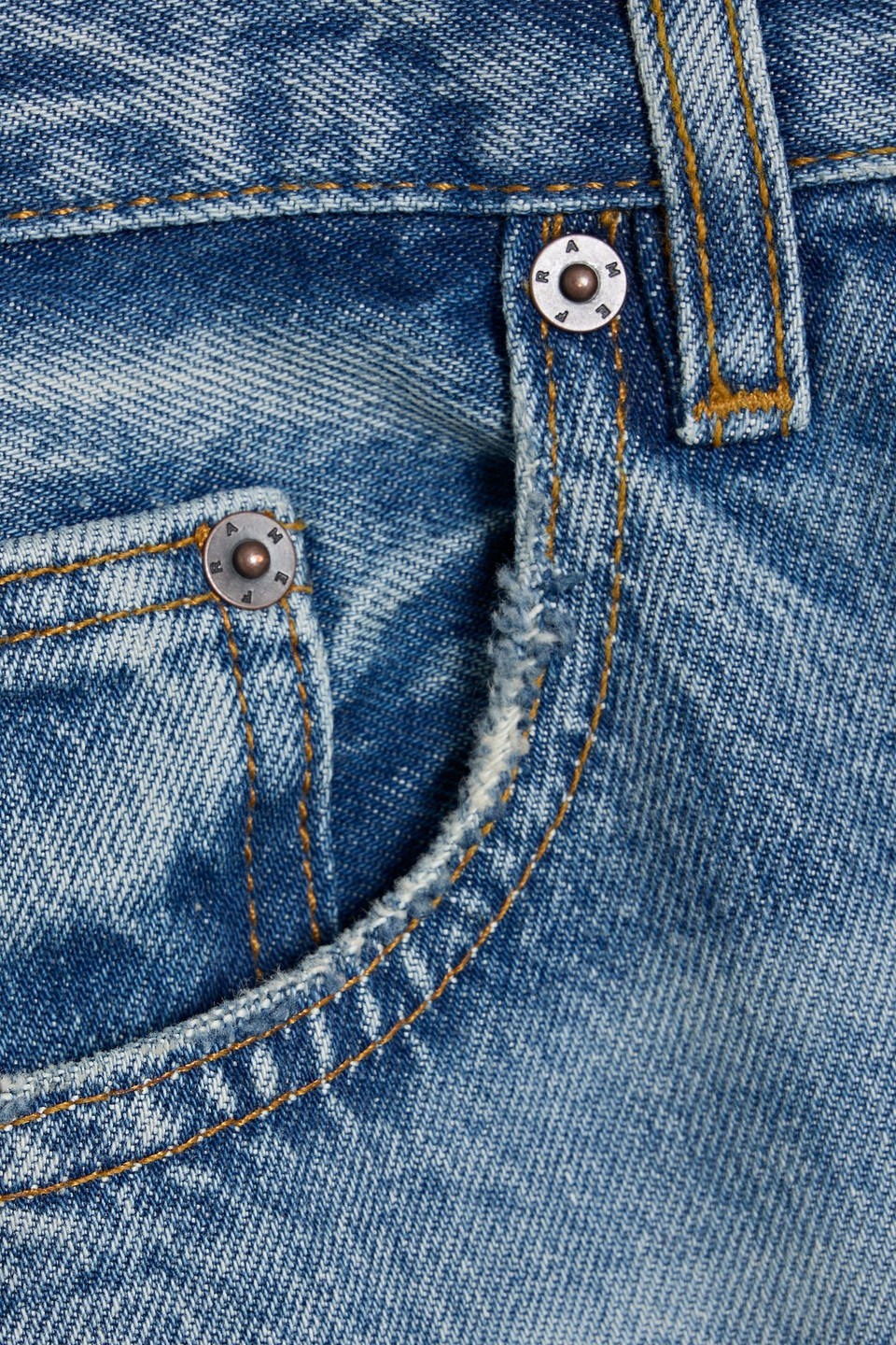 Frame The Boxy Denim Jeans In Blue