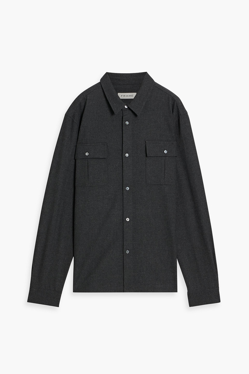 Frame Flannel Shirt In Gray
