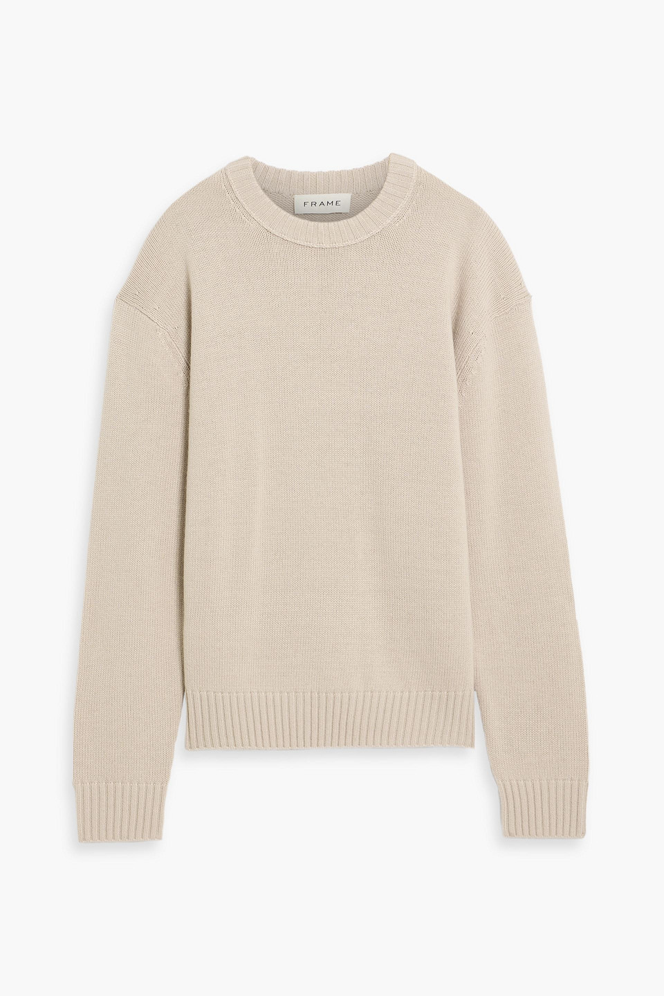 Frame Wool And Cashmere-blend Sweater In Neutral