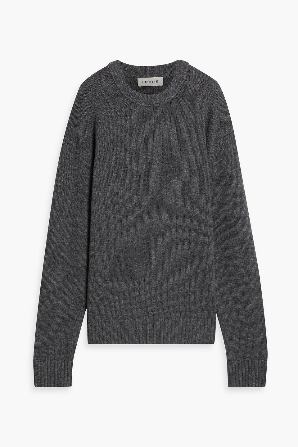 Frame Wool And Cashmere-blend Sweater In Gray